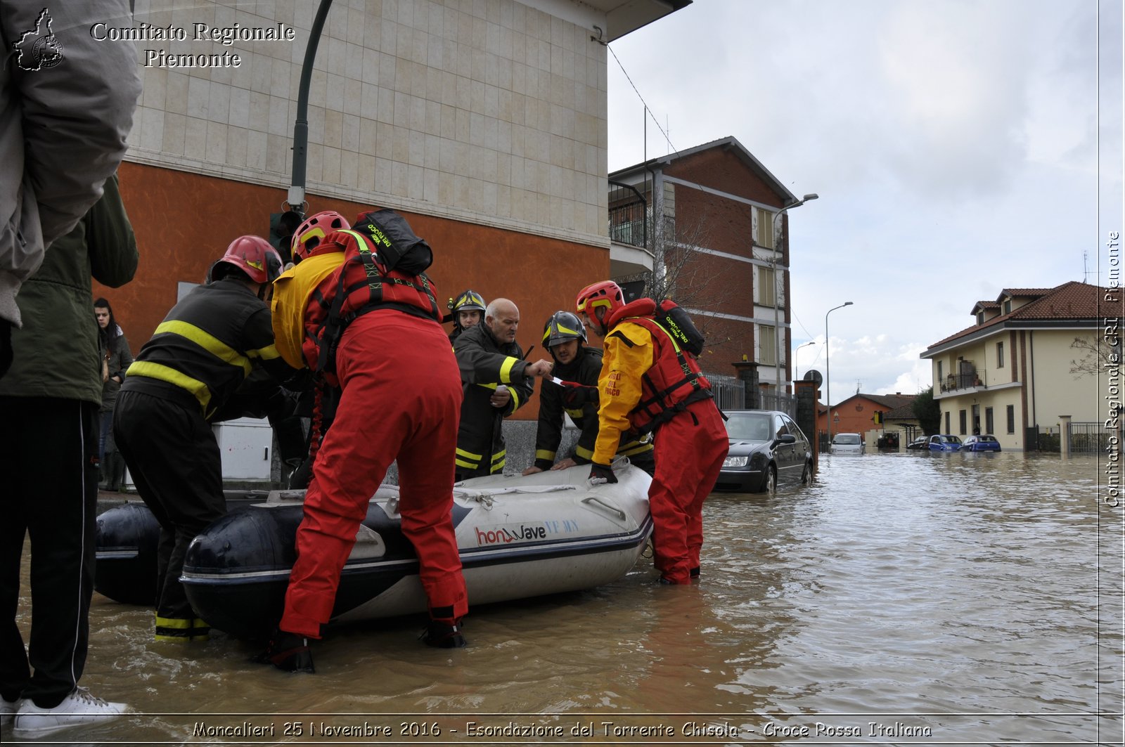 Moncalieri 25 Novembre 2016 - Esondazione del Torrente Chisola - Croce Rossa Italiana- Comitato Regionale del Piemonte