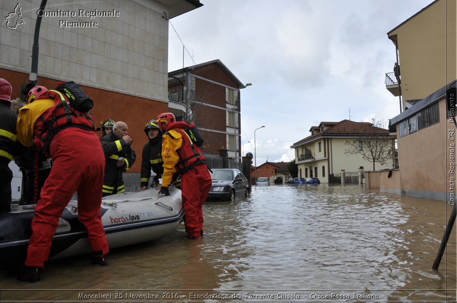 Moncalieri 25 Novembre 2016 - Esondazione del Torrente Chisola - Croce Rossa Italiana- Comitato Regionale del Piemonte