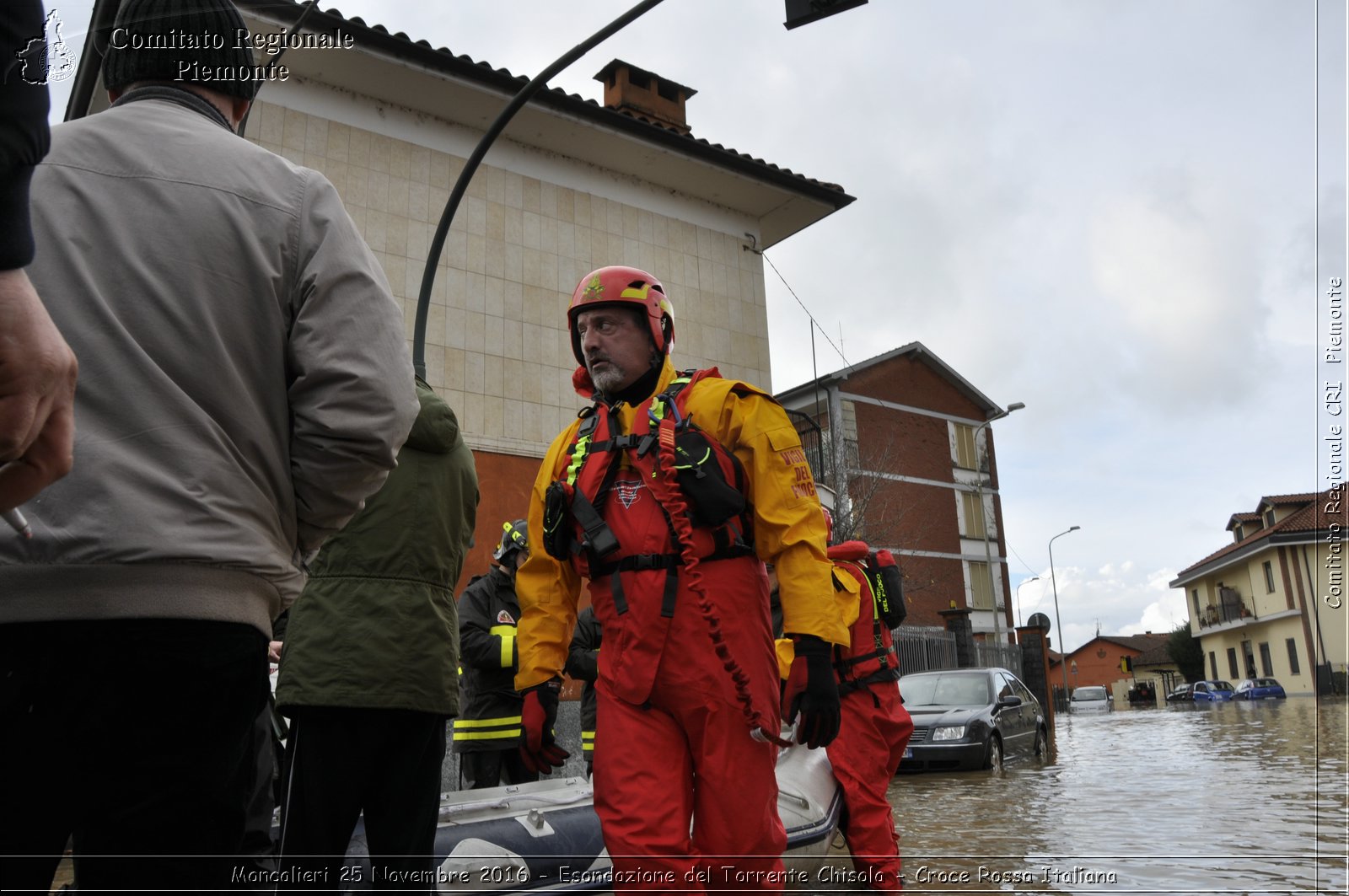 Moncalieri 25 Novembre 2016 - Esondazione del Torrente Chisola - Croce Rossa Italiana- Comitato Regionale del Piemonte