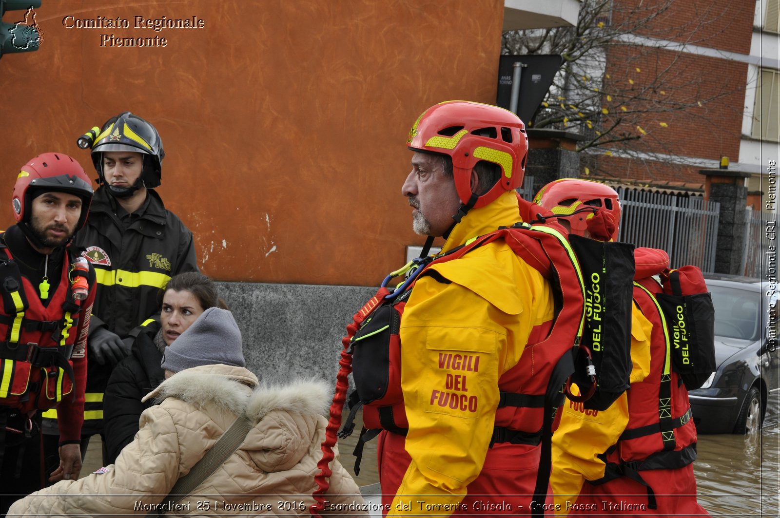 Moncalieri 25 Novembre 2016 - Esondazione del Torrente Chisola - Croce Rossa Italiana- Comitato Regionale del Piemonte