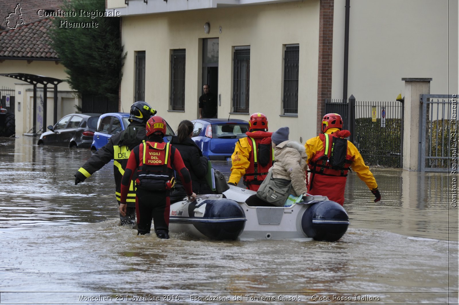 Moncalieri 25 Novembre 2016 - Esondazione del Torrente Chisola - Croce Rossa Italiana- Comitato Regionale del Piemonte