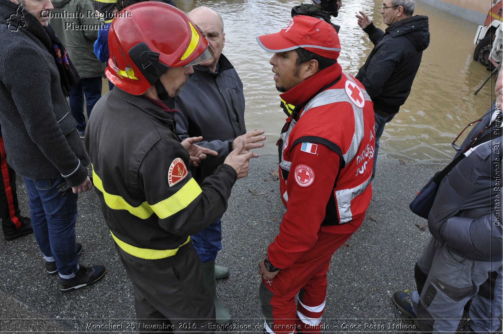 Moncalieri 25 Novembre 2016 - Esondazione del Torrente Chisola - Croce Rossa Italiana- Comitato Regionale del Piemonte