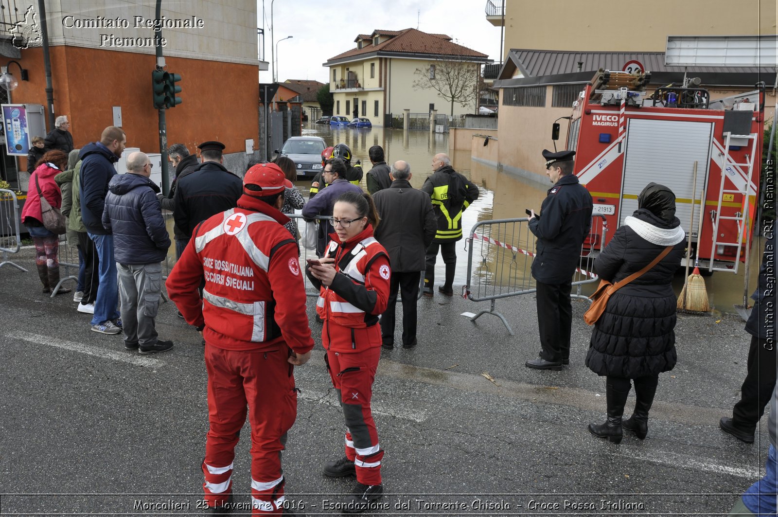 Moncalieri 25 Novembre 2016 - Esondazione del Torrente Chisola - Croce Rossa Italiana- Comitato Regionale del Piemonte