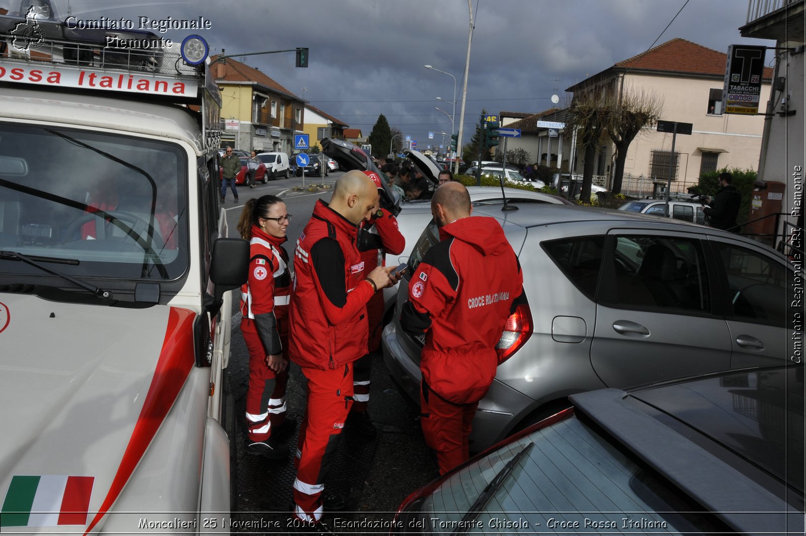 Moncalieri 25 Novembre 2016 - Esondazione del Torrente Chisola - Croce Rossa Italiana- Comitato Regionale del Piemonte