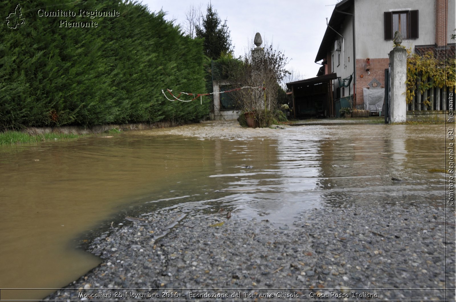 Moncalieri 25 Novembre 2016 - Esondazione del Torrente Chisola - Croce Rossa Italiana- Comitato Regionale del Piemonte