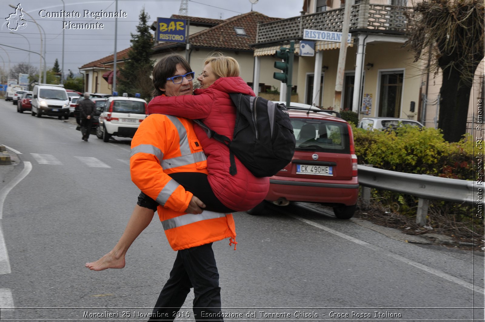 Moncalieri 25 Novembre 2016 - Esondazione del Torrente Chisola - Croce Rossa Italiana- Comitato Regionale del Piemonte