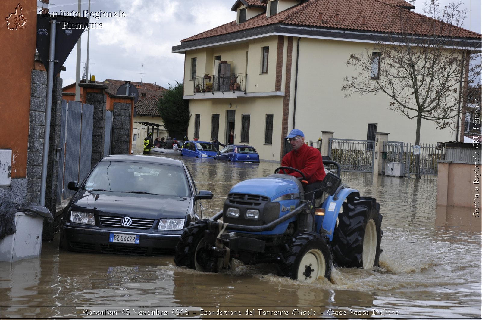 Moncalieri 25 Novembre 2016 - Esondazione del Torrente Chisola - Croce Rossa Italiana- Comitato Regionale del Piemonte