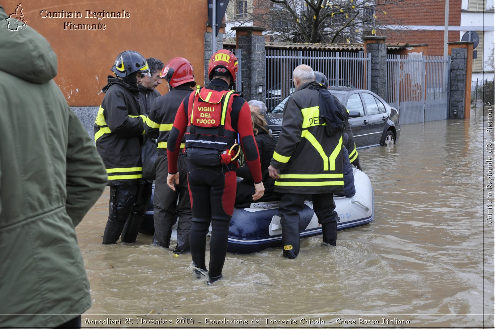 Moncalieri 25 Novembre 2016 - Esondazione del Torrente Chisola - Croce Rossa Italiana- Comitato Regionale del Piemonte