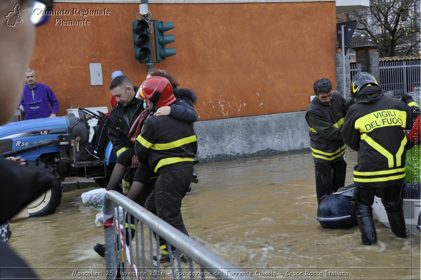 Moncalieri 25 Novembre 2016 - Esondazione del Torrente Chisola - Croce Rossa Italiana- Comitato Regionale del Piemonte