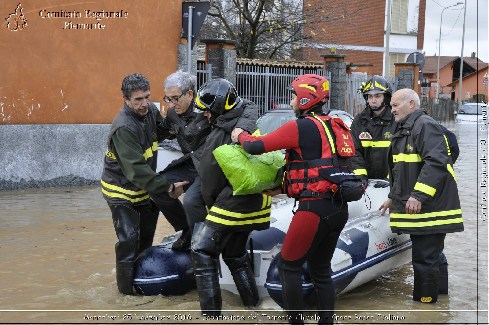 Moncalieri 25 Novembre 2016 - Esondazione del Torrente Chisola - Croce Rossa Italiana- Comitato Regionale del Piemonte