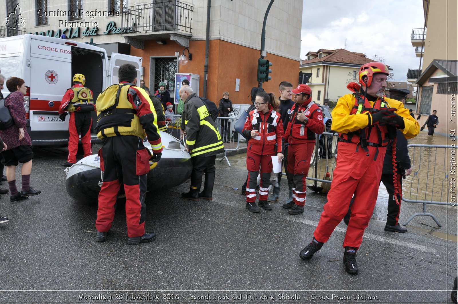 Moncalieri 25 Novembre 2016 - Esondazione del Torrente Chisola - Croce Rossa Italiana- Comitato Regionale del Piemonte