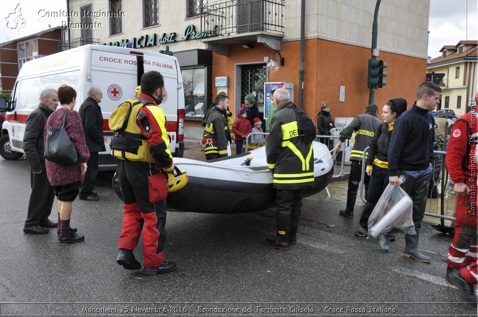 Moncalieri 25 Novembre 2016 - Esondazione del Torrente Chisola - Croce Rossa Italiana- Comitato Regionale del Piemonte