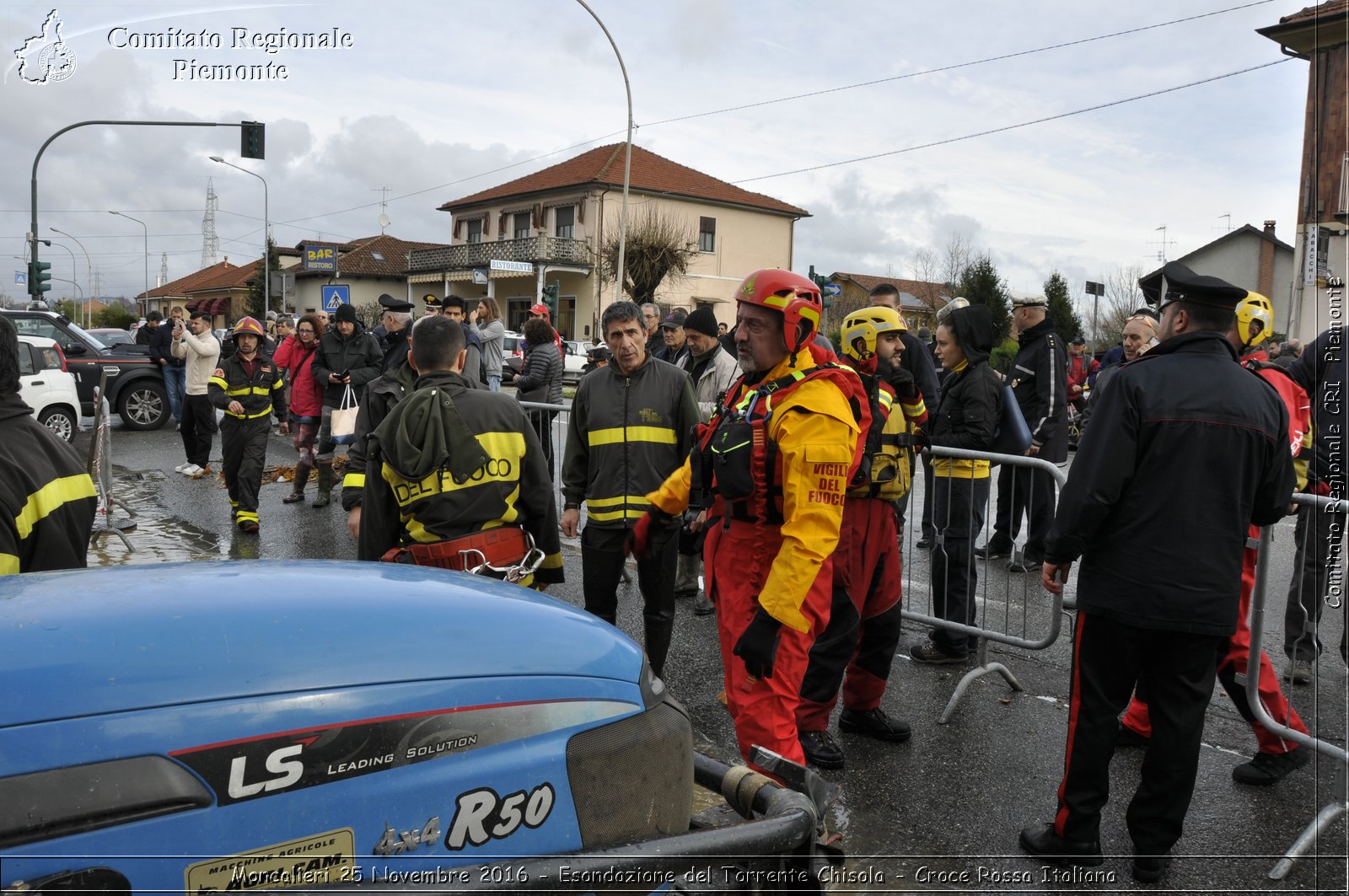 Moncalieri 25 Novembre 2016 - Esondazione del Torrente Chisola - Croce Rossa Italiana- Comitato Regionale del Piemonte