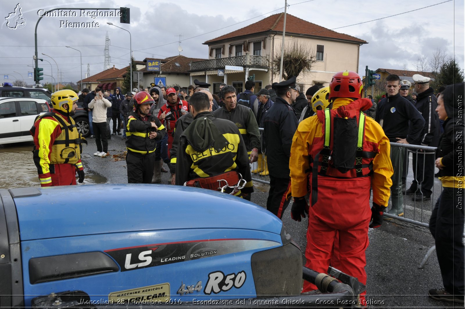 Moncalieri 25 Novembre 2016 - Esondazione del Torrente Chisola - Croce Rossa Italiana- Comitato Regionale del Piemonte