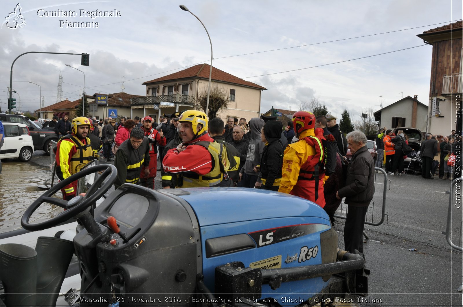 Moncalieri 25 Novembre 2016 - Esondazione del Torrente Chisola - Croce Rossa Italiana- Comitato Regionale del Piemonte