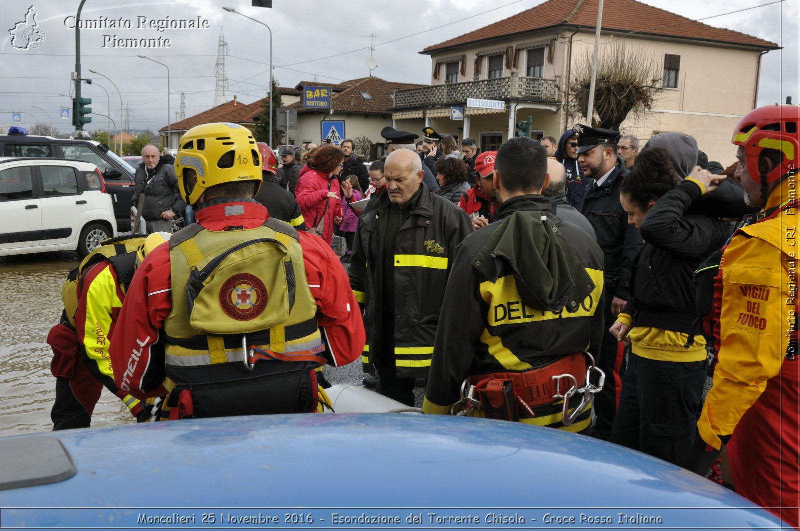 Moncalieri 25 Novembre 2016 - Esondazione del Torrente Chisola - Croce Rossa Italiana- Comitato Regionale del Piemonte