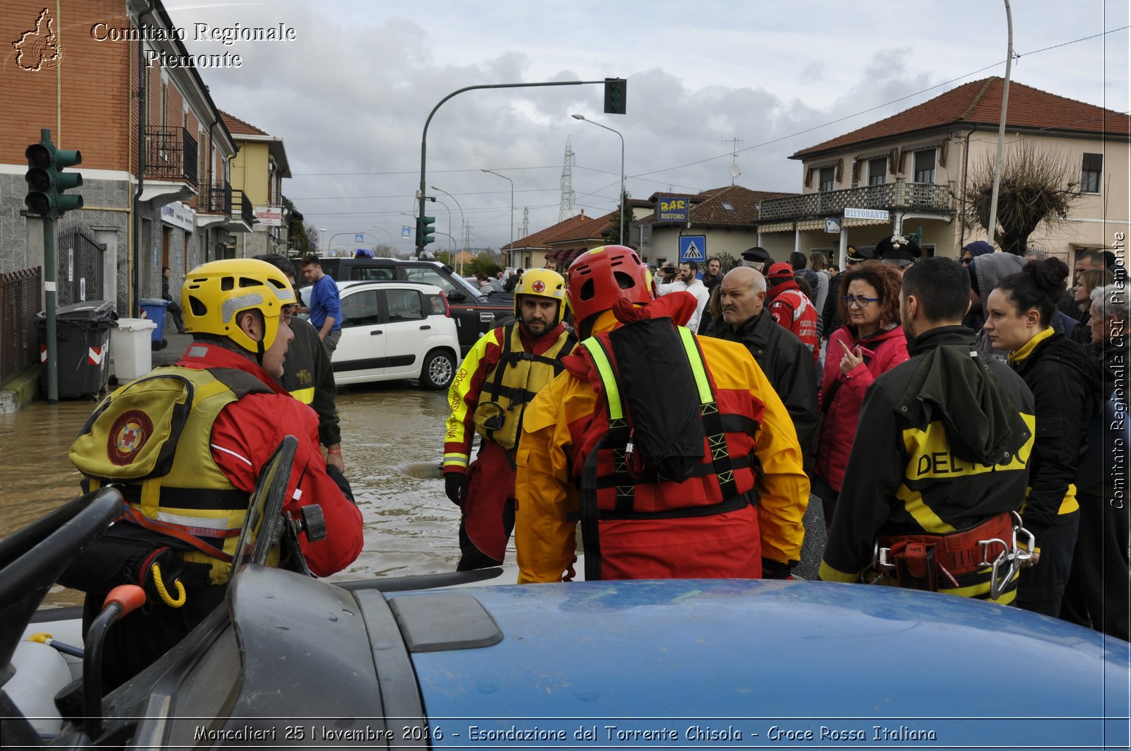 Moncalieri 25 Novembre 2016 - Esondazione del Torrente Chisola - Croce Rossa Italiana- Comitato Regionale del Piemonte