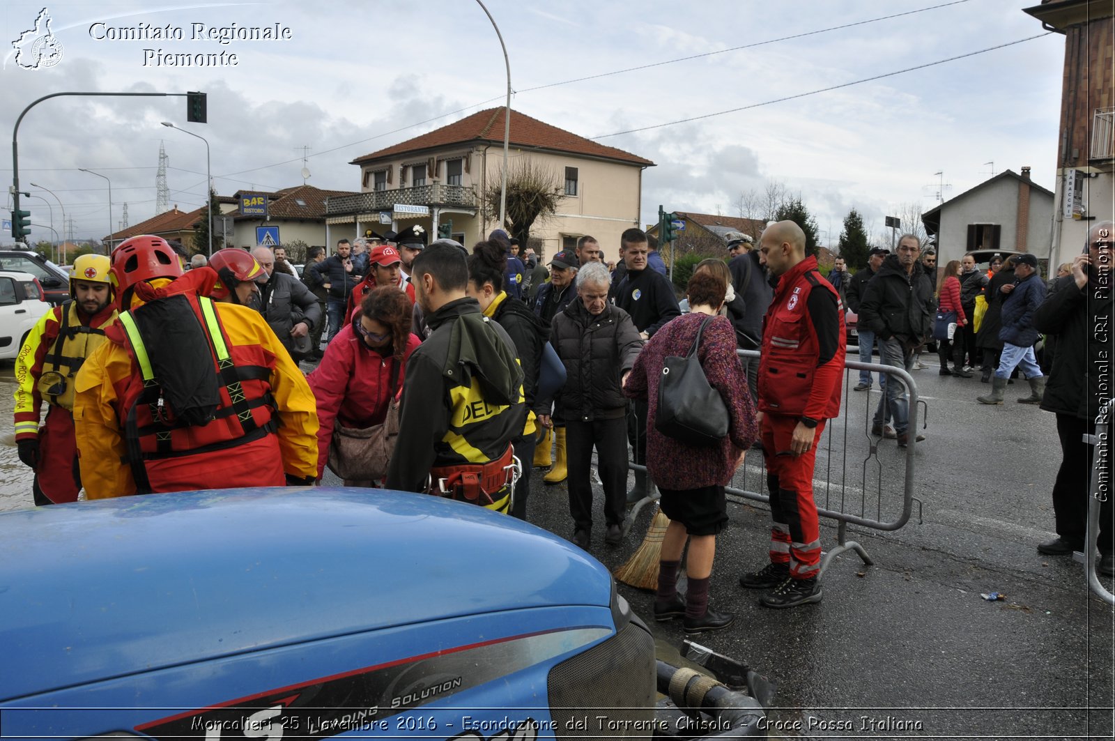 Moncalieri 25 Novembre 2016 - Esondazione del Torrente Chisola - Croce Rossa Italiana- Comitato Regionale del Piemonte