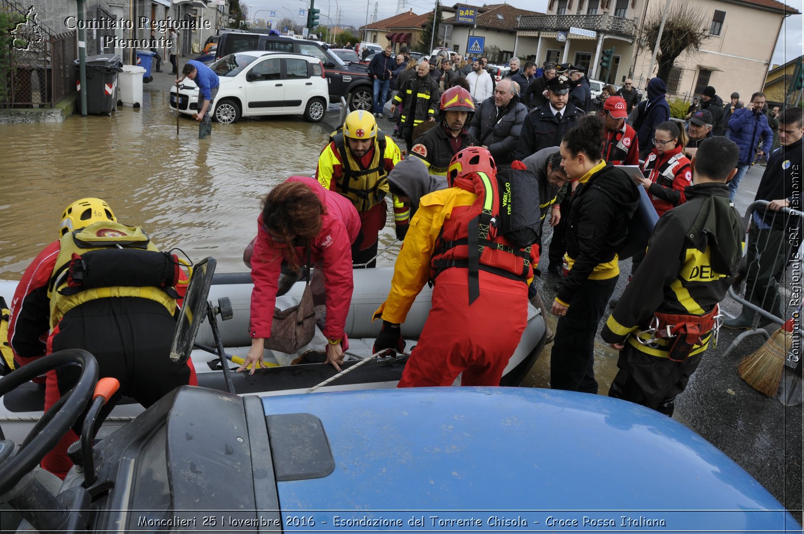 Moncalieri 25 Novembre 2016 - Esondazione del Torrente Chisola - Croce Rossa Italiana- Comitato Regionale del Piemonte