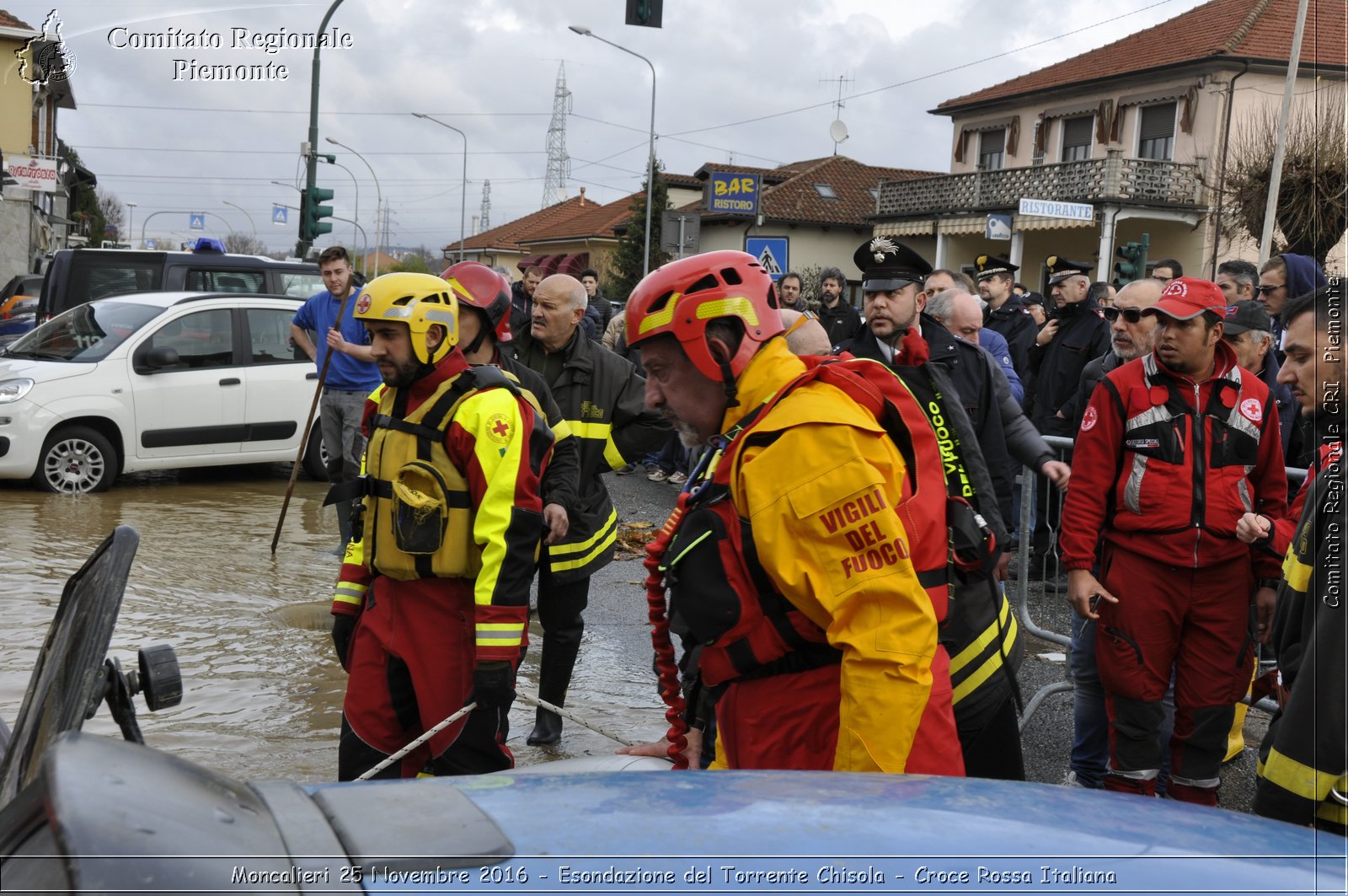 Moncalieri 25 Novembre 2016 - Esondazione del Torrente Chisola - Croce Rossa Italiana- Comitato Regionale del Piemonte