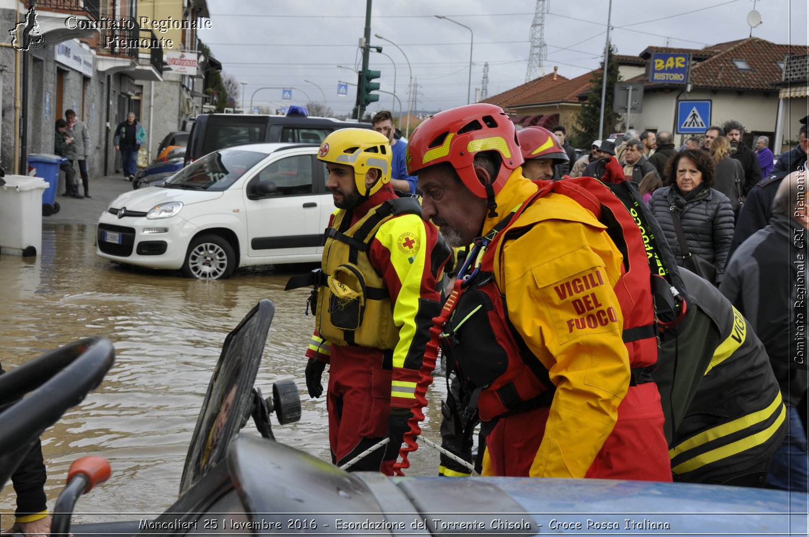 Moncalieri 25 Novembre 2016 - Esondazione del Torrente Chisola - Croce Rossa Italiana- Comitato Regionale del Piemonte