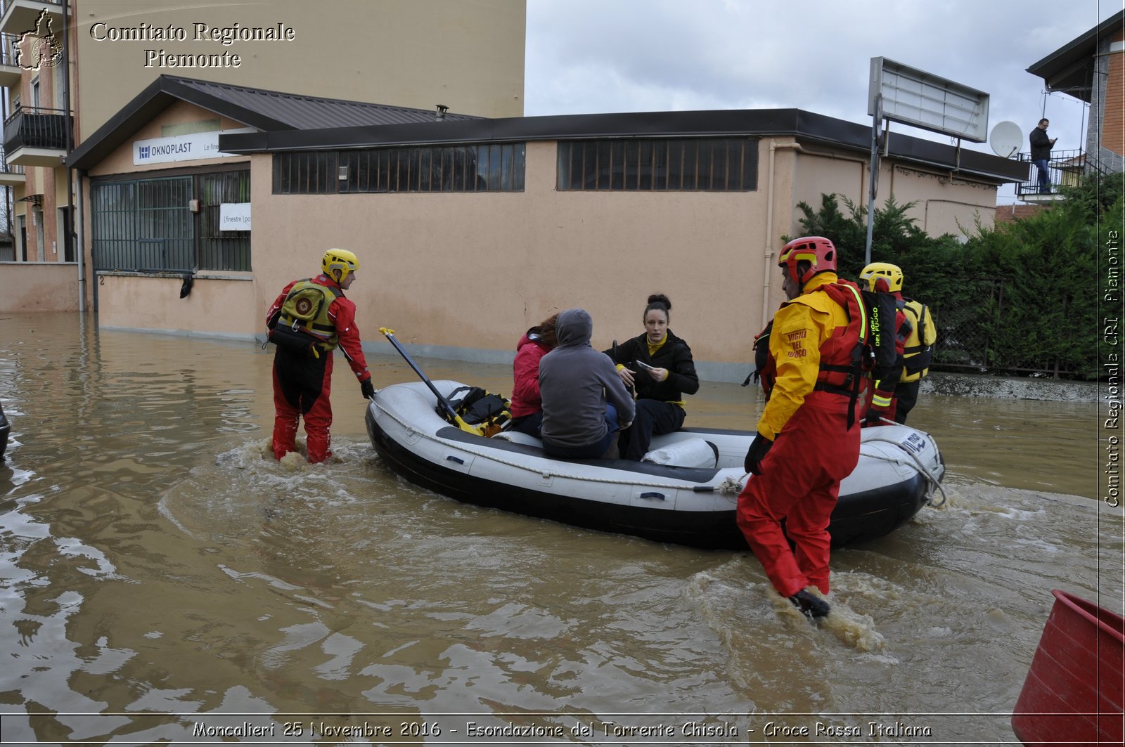 Moncalieri 25 Novembre 2016 - Esondazione del Torrente Chisola - Croce Rossa Italiana- Comitato Regionale del Piemonte