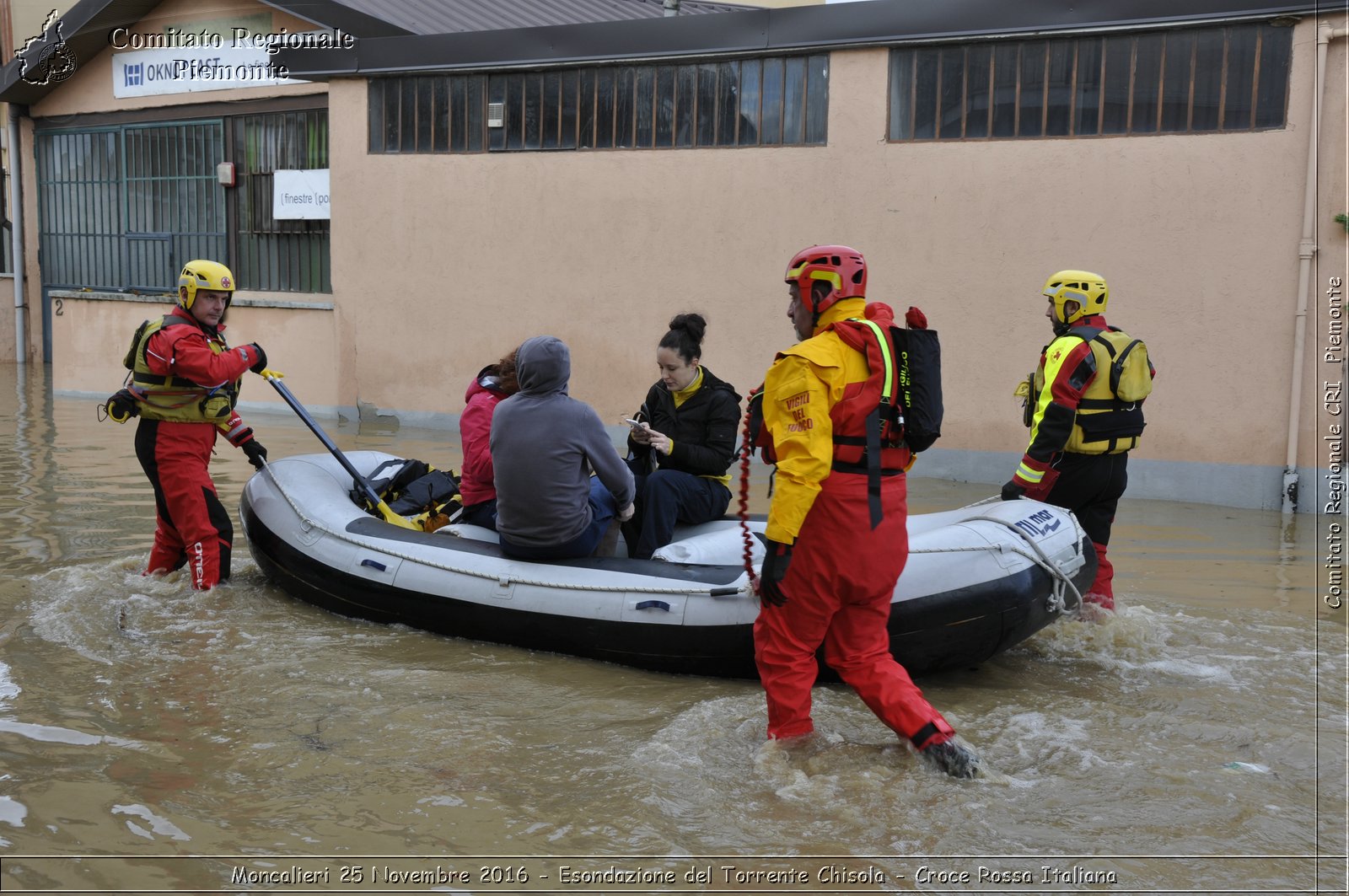 Moncalieri 25 Novembre 2016 - Esondazione del Torrente Chisola - Croce Rossa Italiana- Comitato Regionale del Piemonte