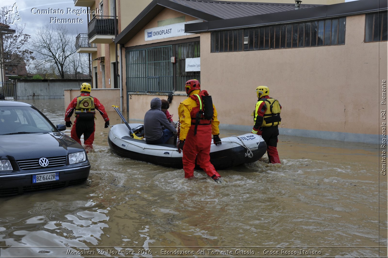 Moncalieri 25 Novembre 2016 - Esondazione del Torrente Chisola - Croce Rossa Italiana- Comitato Regionale del Piemonte