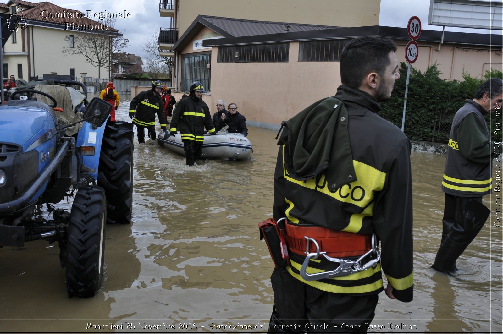 Moncalieri 25 Novembre 2016 - Esondazione del Torrente Chisola - Croce Rossa Italiana- Comitato Regionale del Piemonte