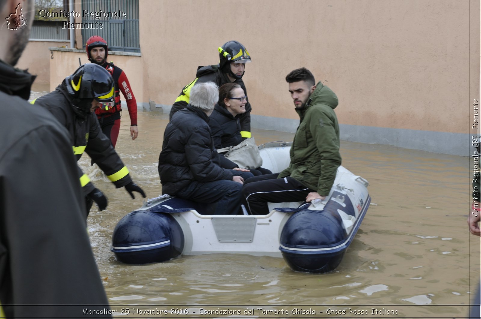 Moncalieri 25 Novembre 2016 - Esondazione del Torrente Chisola - Croce Rossa Italiana- Comitato Regionale del Piemonte