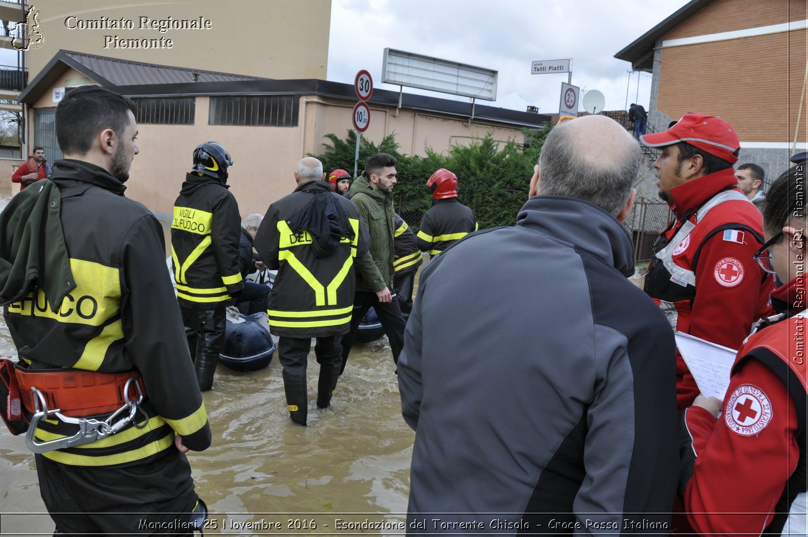 Moncalieri 25 Novembre 2016 - Esondazione del Torrente Chisola - Croce Rossa Italiana- Comitato Regionale del Piemonte