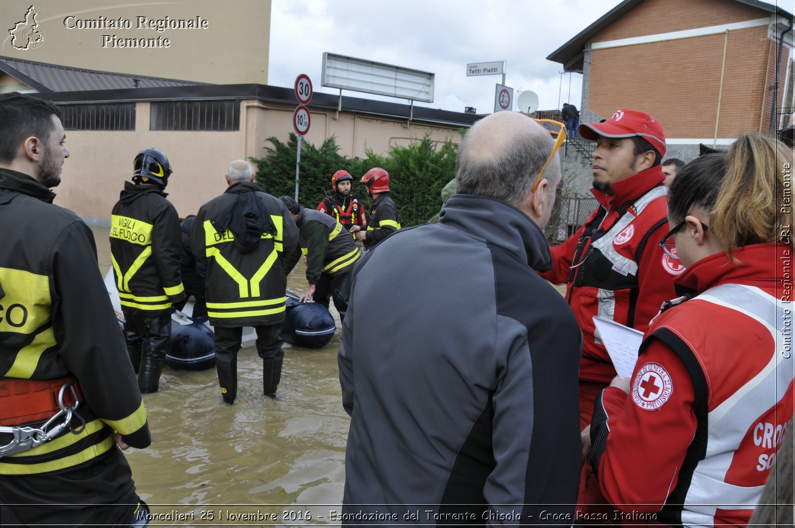 Moncalieri 25 Novembre 2016 - Esondazione del Torrente Chisola - Croce Rossa Italiana- Comitato Regionale del Piemonte