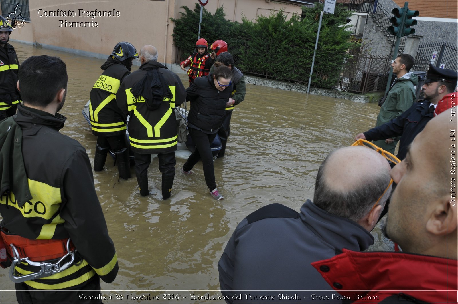 Moncalieri 25 Novembre 2016 - Esondazione del Torrente Chisola - Croce Rossa Italiana- Comitato Regionale del Piemonte