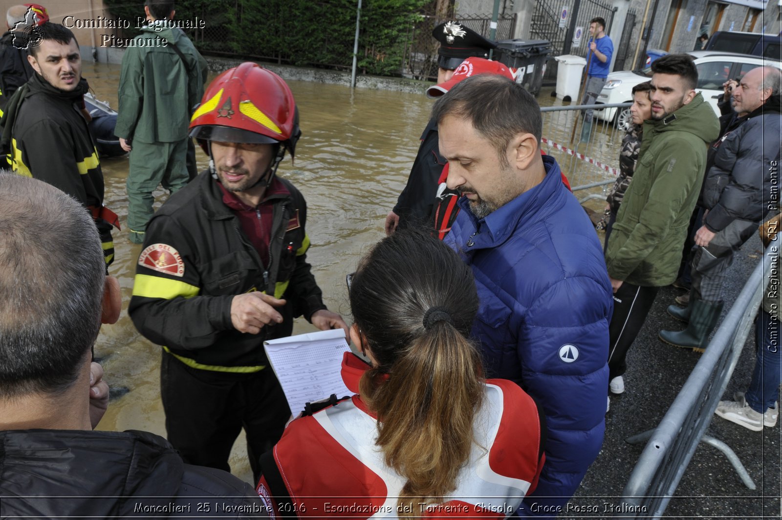 Moncalieri 25 Novembre 2016 - Esondazione del Torrente Chisola - Croce Rossa Italiana- Comitato Regionale del Piemonte