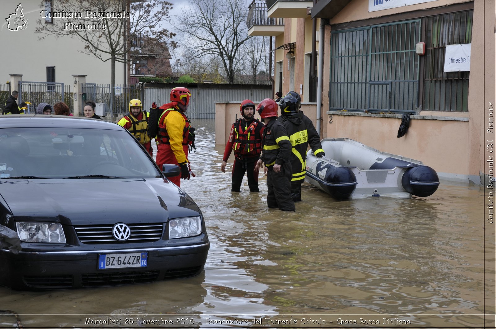 Moncalieri 25 Novembre 2016 - Esondazione del Torrente Chisola - Croce Rossa Italiana- Comitato Regionale del Piemonte