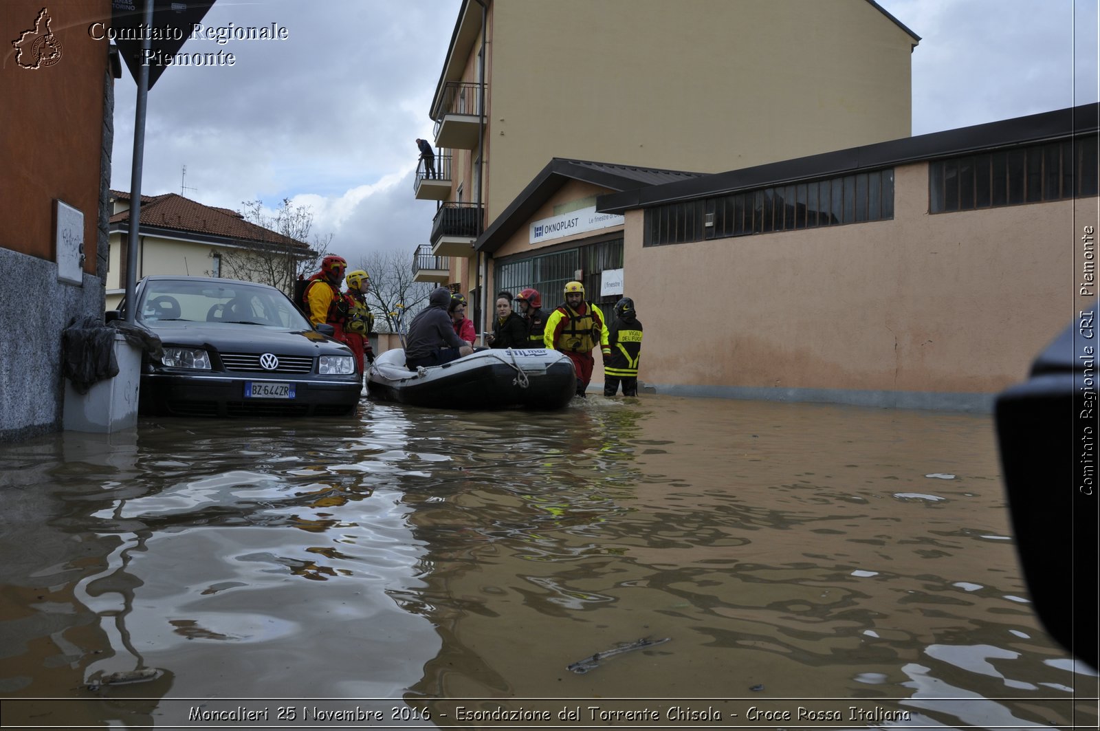 Moncalieri 25 Novembre 2016 - Esondazione del Torrente Chisola - Croce Rossa Italiana- Comitato Regionale del Piemonte