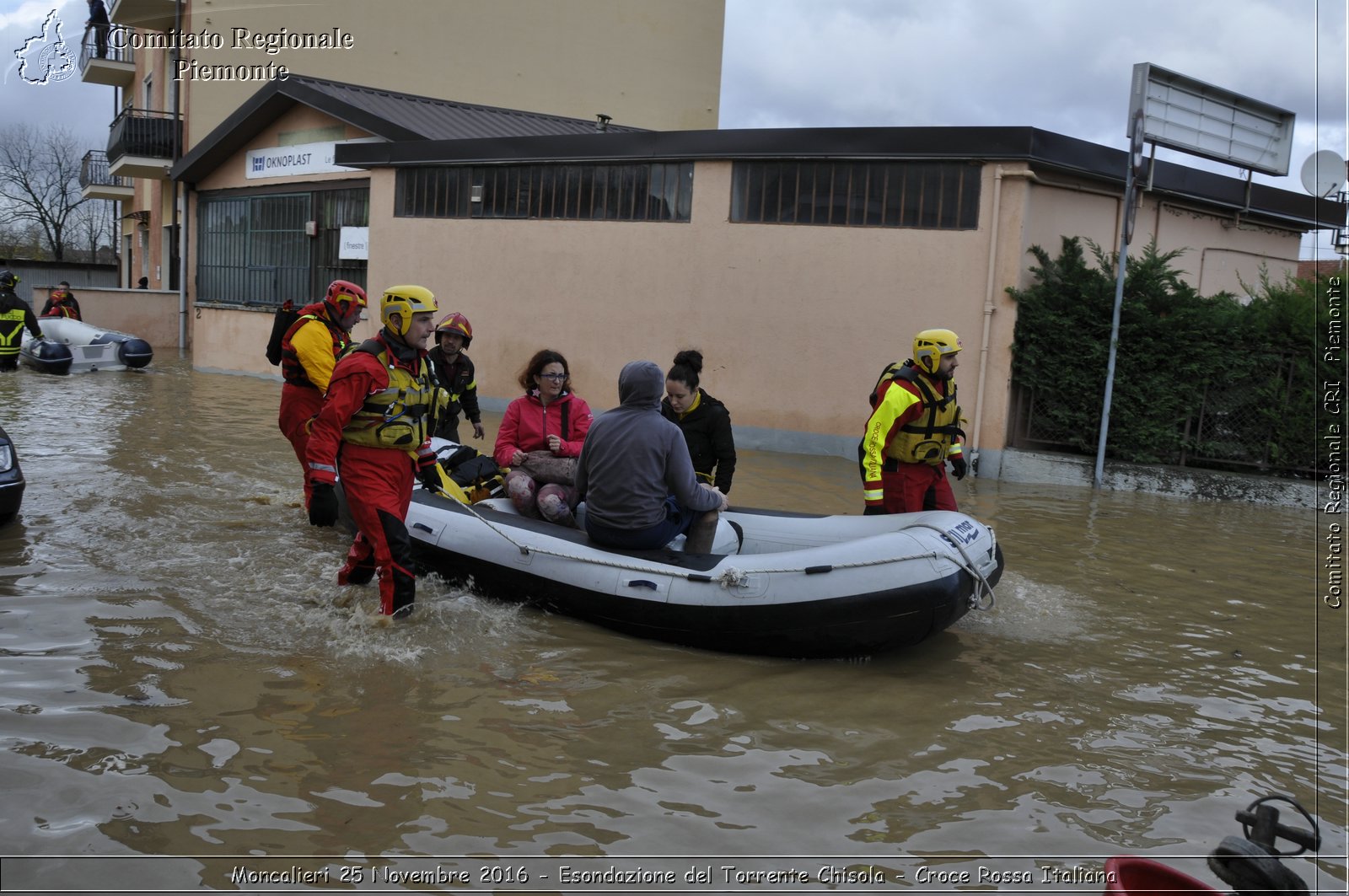 Moncalieri 25 Novembre 2016 - Esondazione del Torrente Chisola - Croce Rossa Italiana- Comitato Regionale del Piemonte