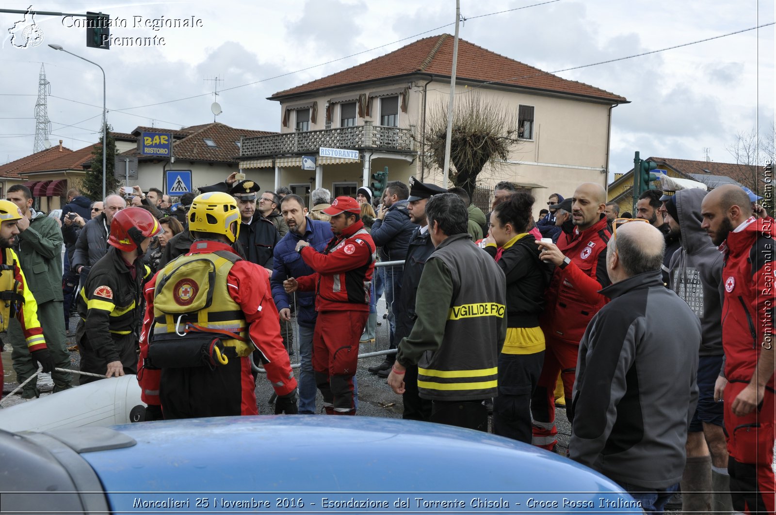 Moncalieri 25 Novembre 2016 - Esondazione del Torrente Chisola - Croce Rossa Italiana- Comitato Regionale del Piemonte