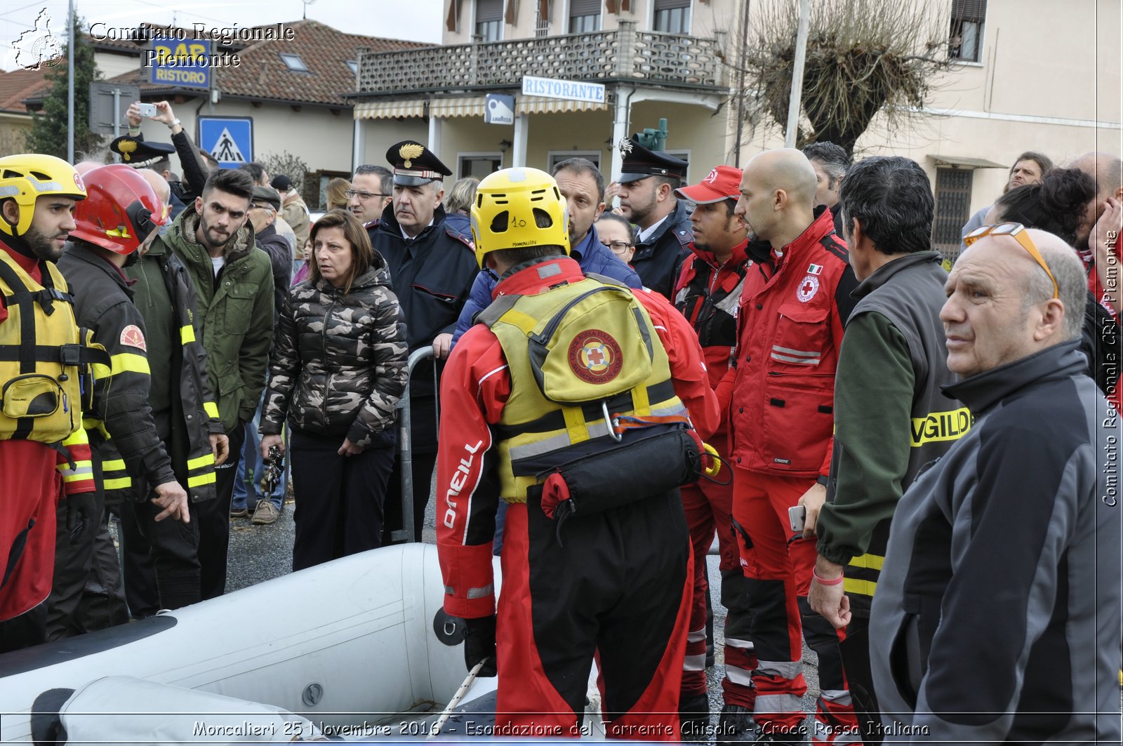 Moncalieri 25 Novembre 2016 - Esondazione del Torrente Chisola - Croce Rossa Italiana- Comitato Regionale del Piemonte