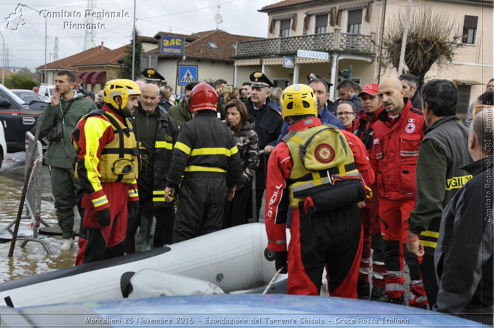 Moncalieri 25 Novembre 2016 - Esondazione del Torrente Chisola - Croce Rossa Italiana- Comitato Regionale del Piemonte