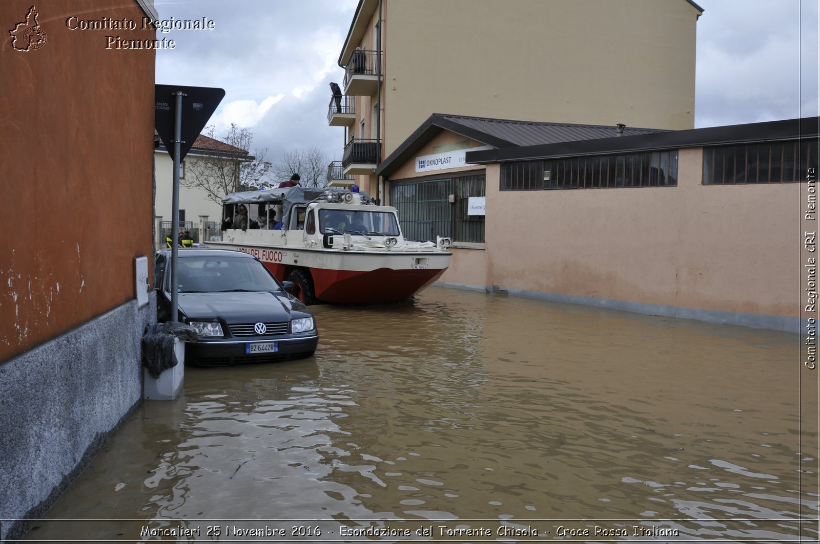 Moncalieri 25 Novembre 2016 - Esondazione del Torrente Chisola - Croce Rossa Italiana- Comitato Regionale del Piemonte