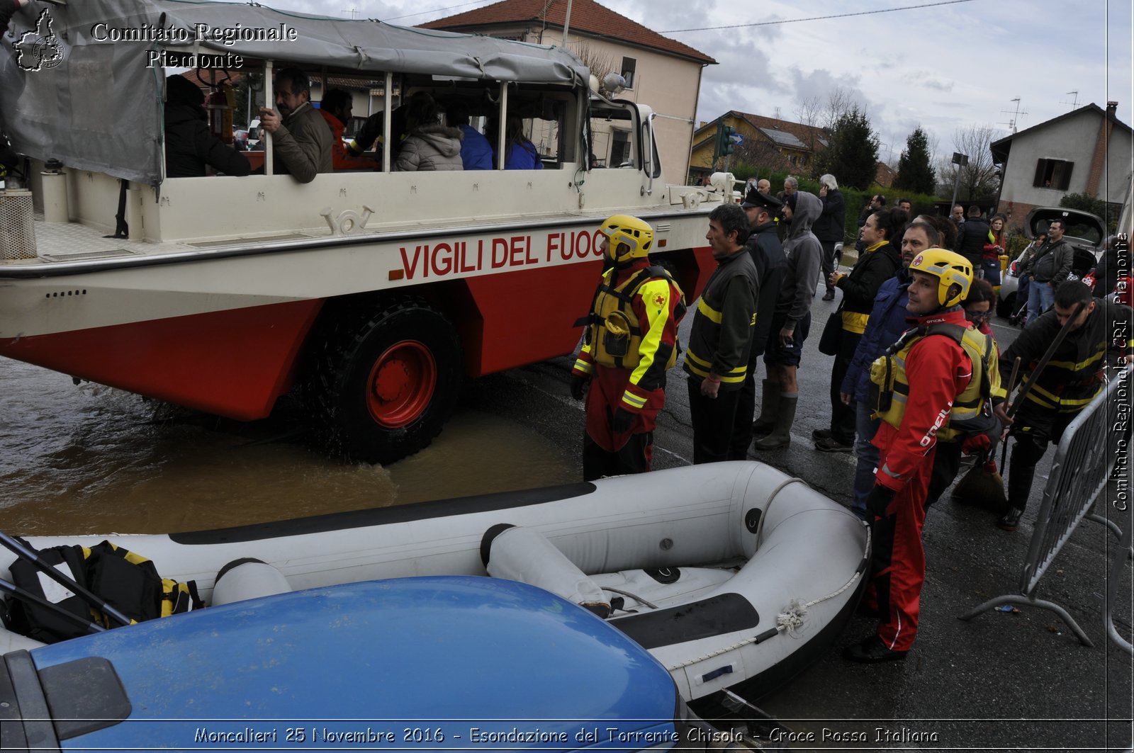 Moncalieri 25 Novembre 2016 - Esondazione del Torrente Chisola - Croce Rossa Italiana- Comitato Regionale del Piemonte