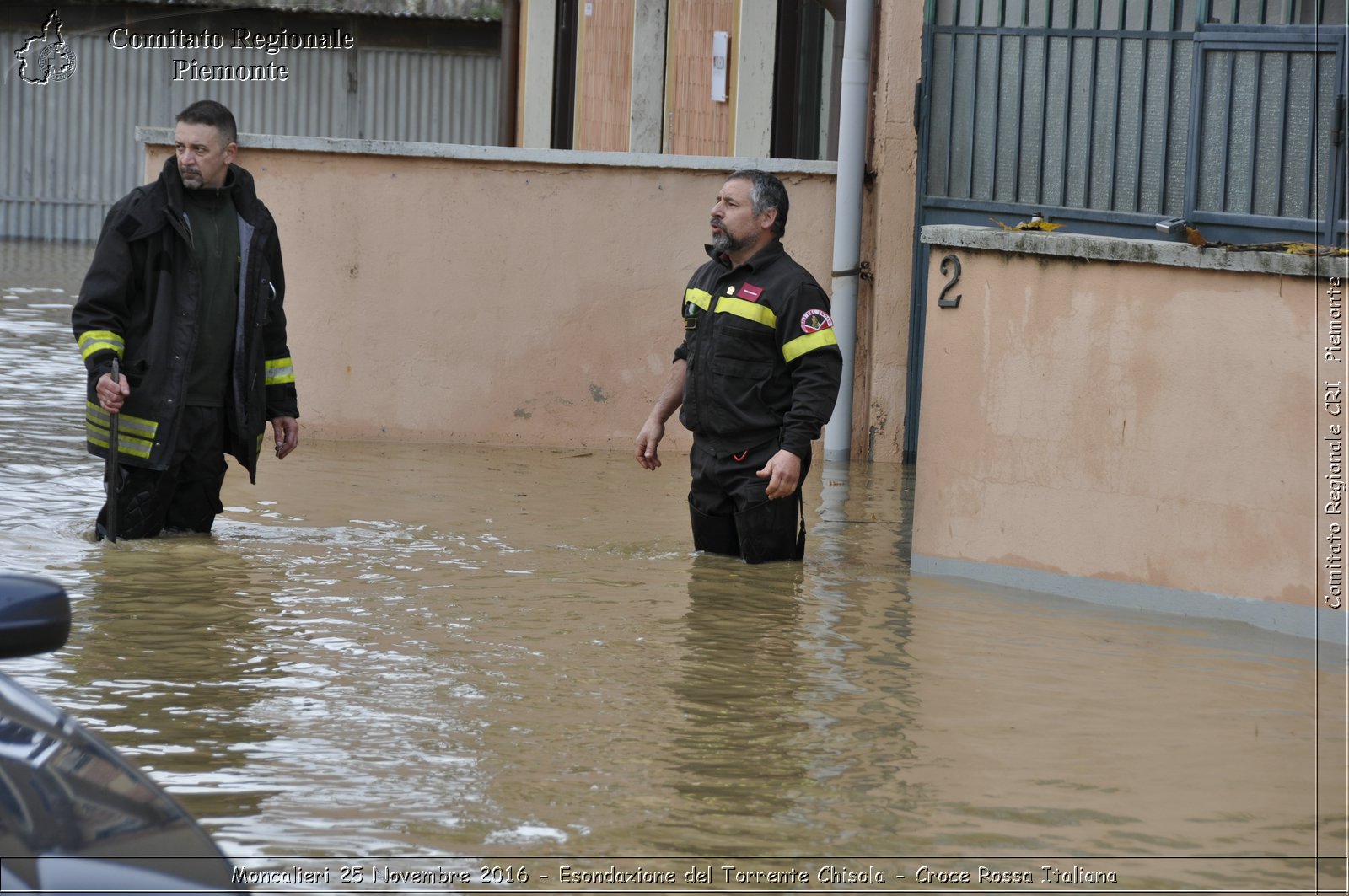 Moncalieri 25 Novembre 2016 - Esondazione del Torrente Chisola - Croce Rossa Italiana- Comitato Regionale del Piemonte