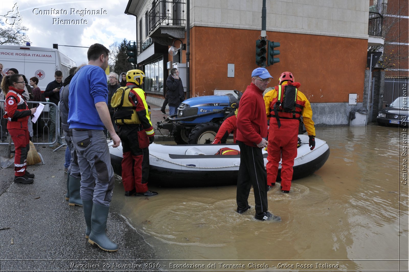 Moncalieri 25 Novembre 2016 - Esondazione del Torrente Chisola - Croce Rossa Italiana- Comitato Regionale del Piemonte