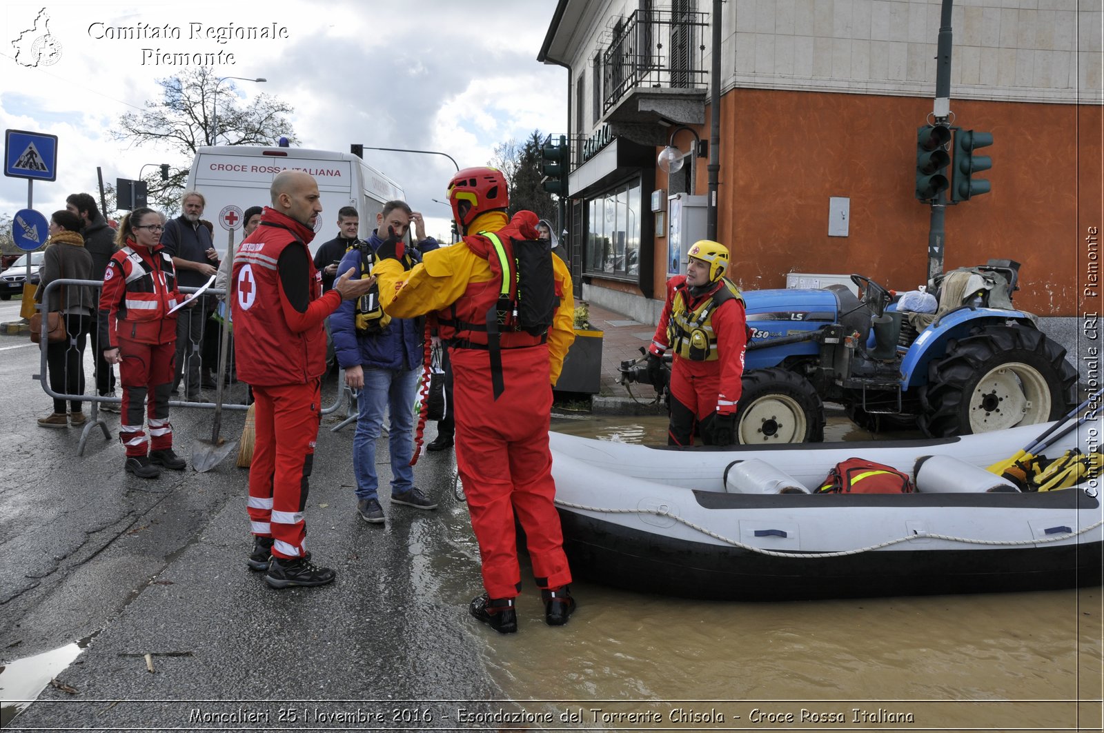 Moncalieri 25 Novembre 2016 - Esondazione del Torrente Chisola - Croce Rossa Italiana- Comitato Regionale del Piemonte