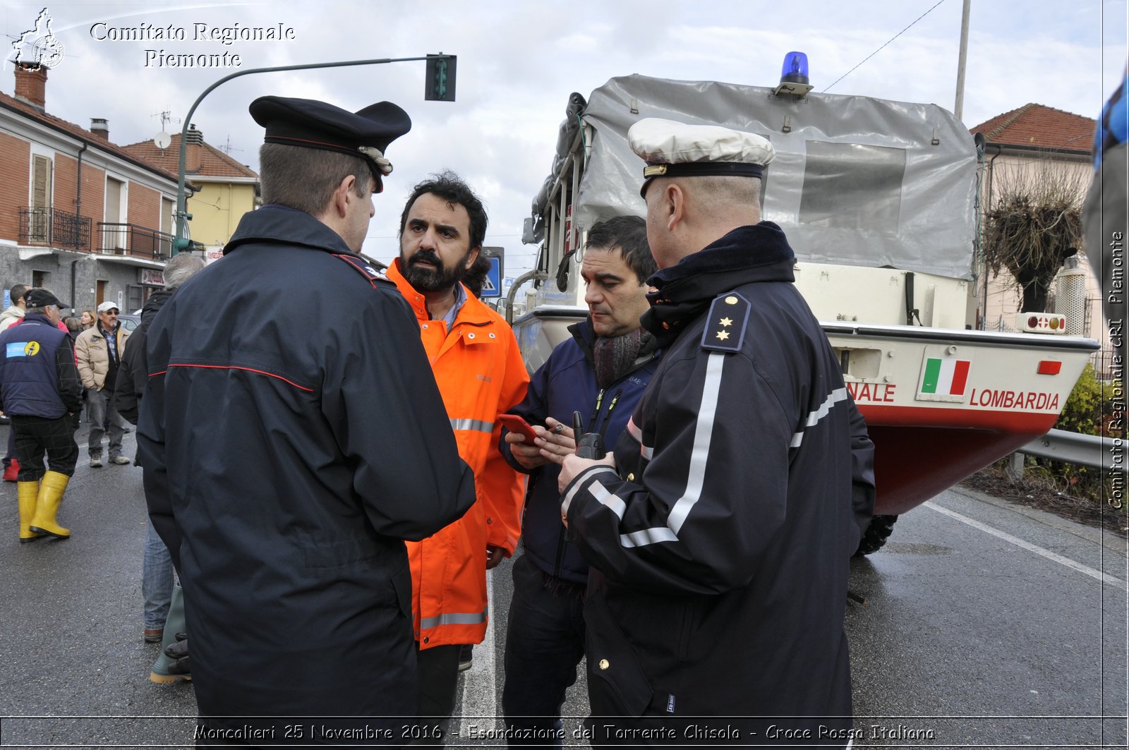 Moncalieri 25 Novembre 2016 - Esondazione del Torrente Chisola - Croce Rossa Italiana- Comitato Regionale del Piemonte