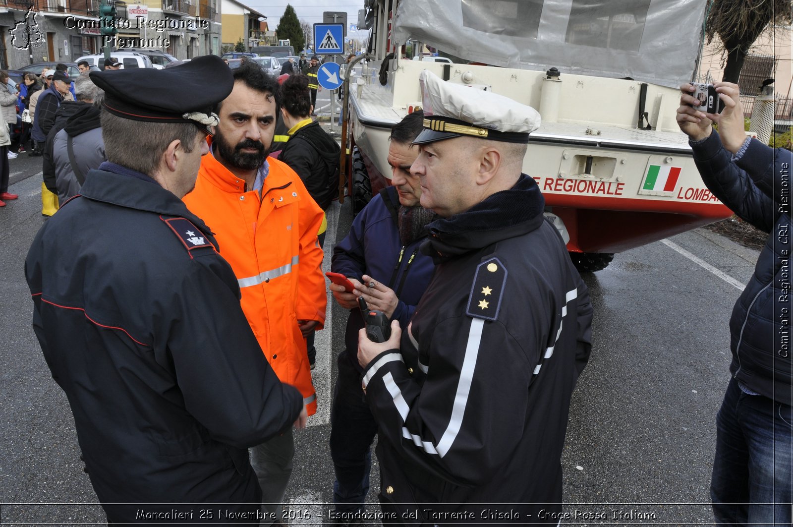 Moncalieri 25 Novembre 2016 - Esondazione del Torrente Chisola - Croce Rossa Italiana- Comitato Regionale del Piemonte