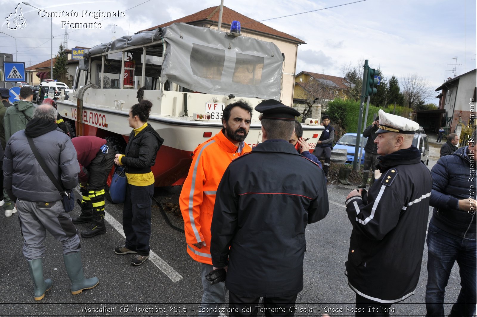 Moncalieri 25 Novembre 2016 - Esondazione del Torrente Chisola - Croce Rossa Italiana- Comitato Regionale del Piemonte