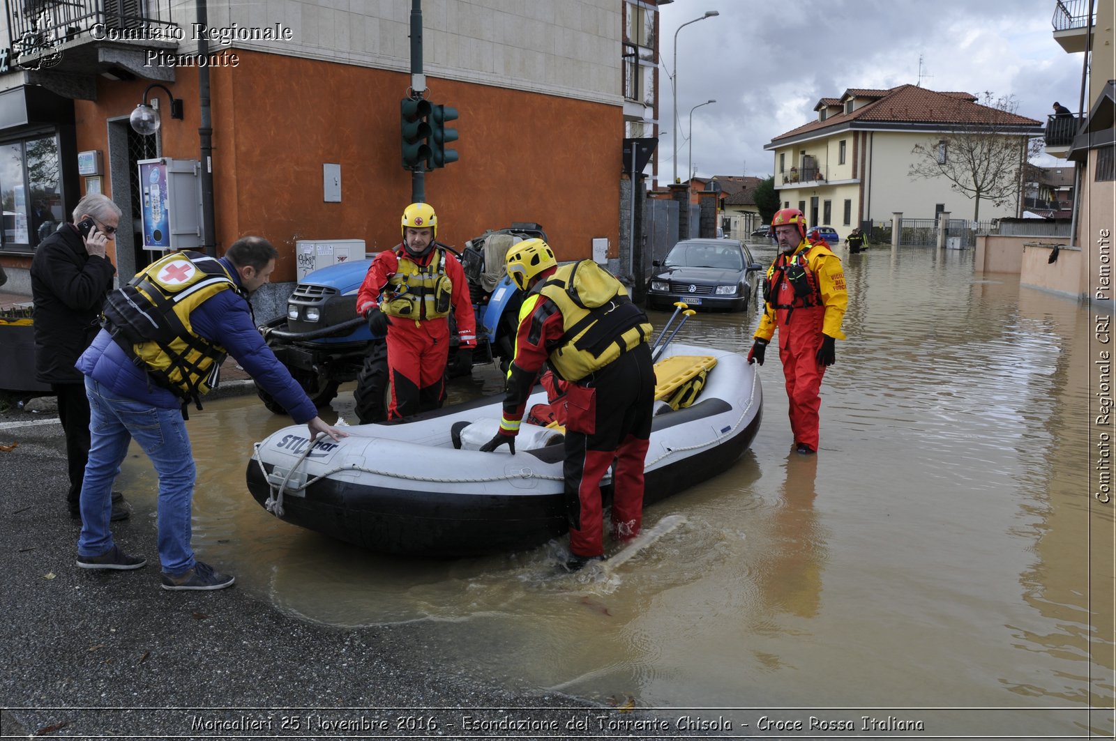 Moncalieri 25 Novembre 2016 - Esondazione del Torrente Chisola - Croce Rossa Italiana- Comitato Regionale del Piemonte