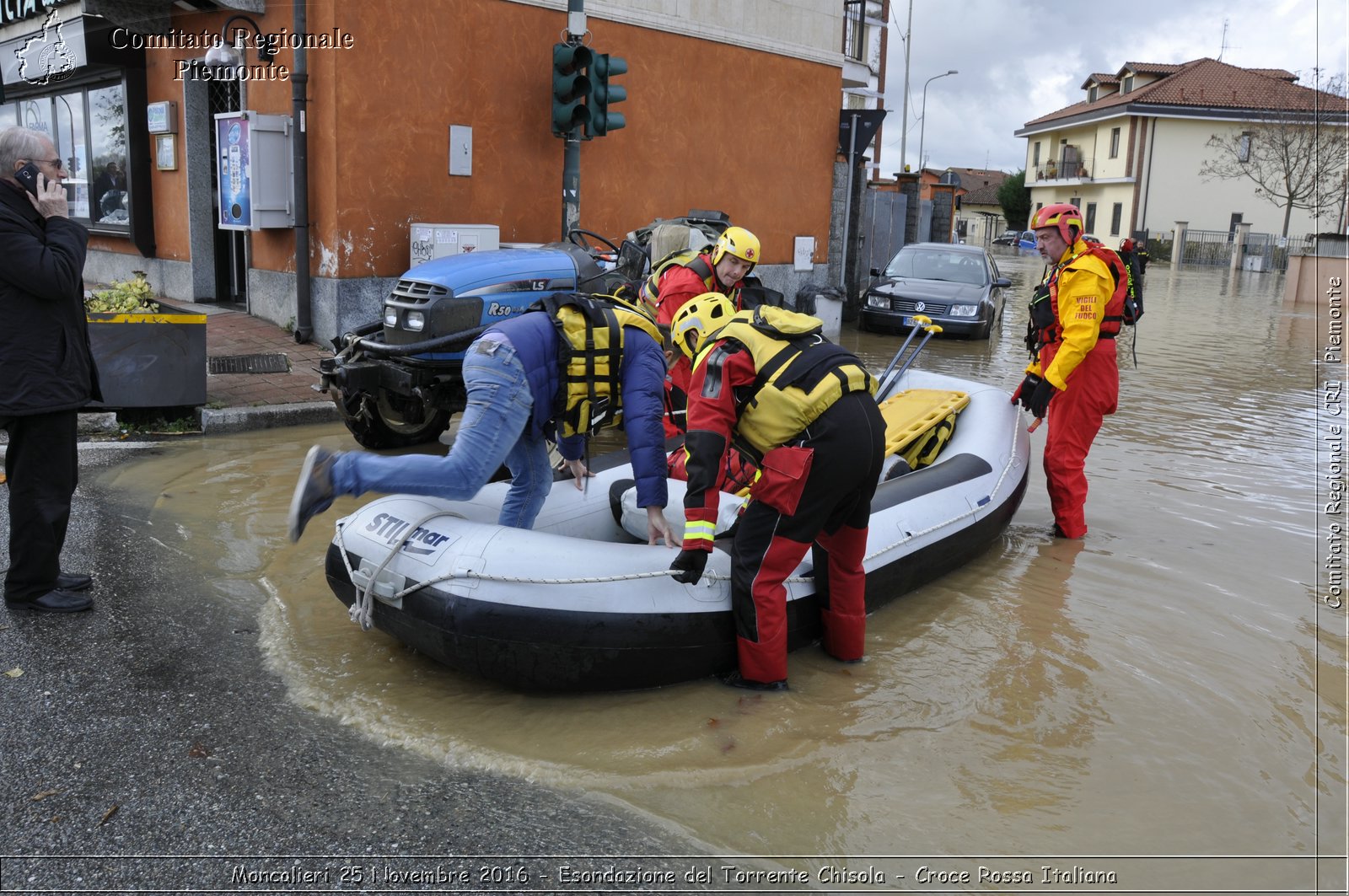 Moncalieri 25 Novembre 2016 - Esondazione del Torrente Chisola - Croce Rossa Italiana- Comitato Regionale del Piemonte